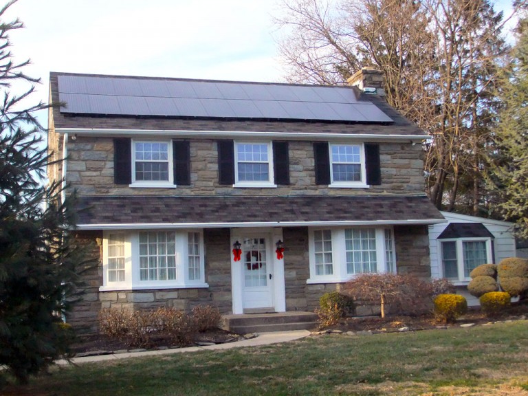 Sky Solar Solutions installed this 4.2 kW solar panel system in Plymouth Meeting, PA