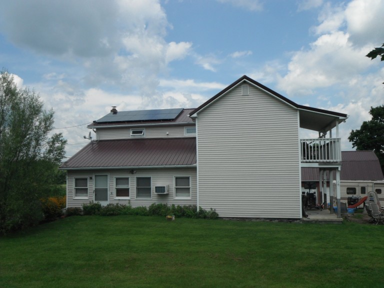 Sky Solar Solutions installed this 2.5 kW solar panel system on a metal roof in Allentown, PA