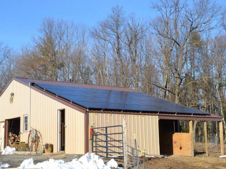 Sky Solar Solutions installed this 7.6 kW solar panel system in Benton, PA