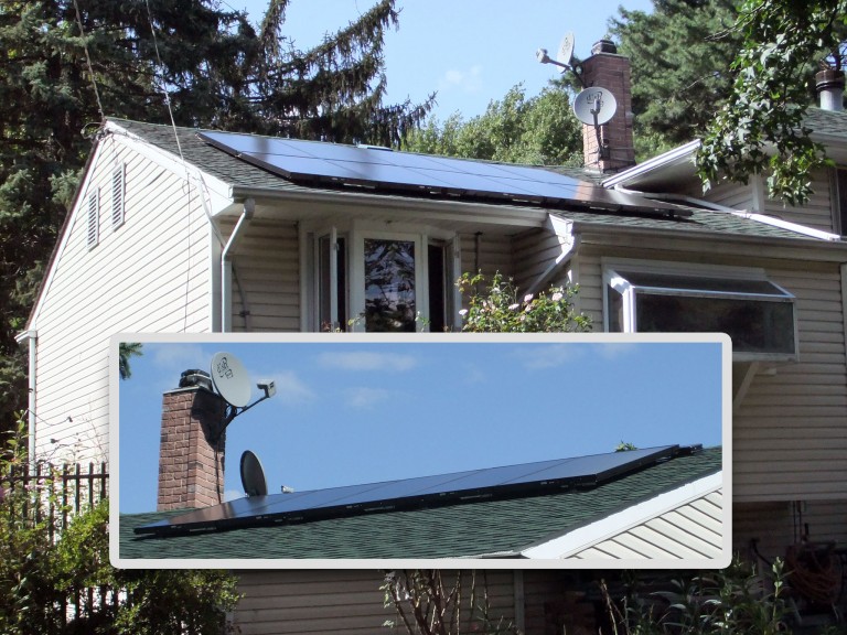 Sky Solar Solutions installed a 15 panel array at this home in Bensalem, PA