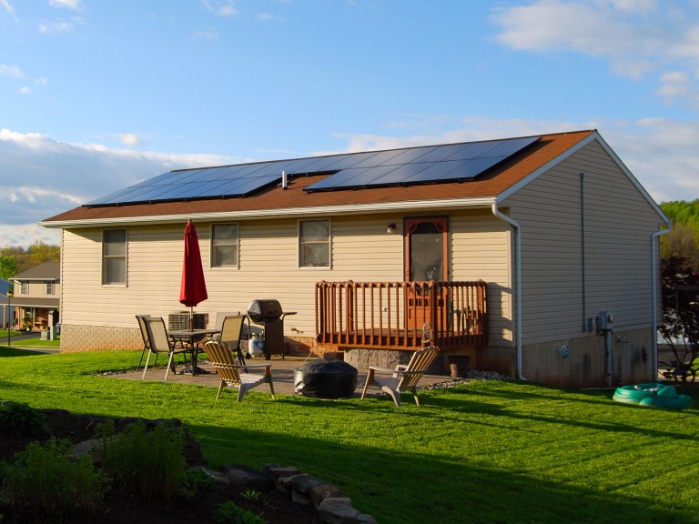 Sky Solar Solutions installed a 26 panel solar array at this home near Reading, PA