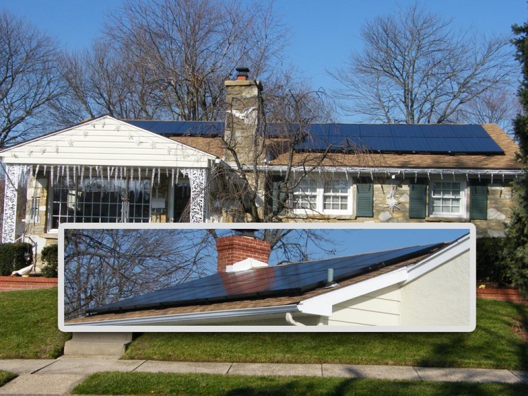 Sky Solar Solutions installed a 33 panel array at this home near Philadelphia, PA